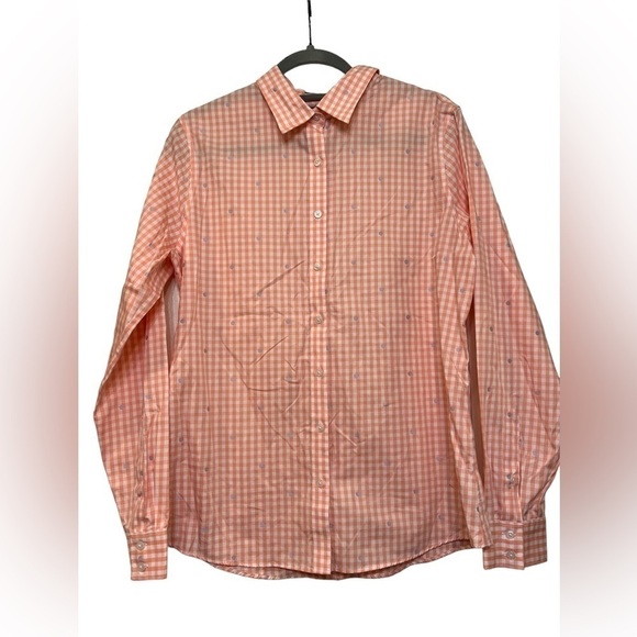 Lands End Button Up Supima Shirt size 12 - Picture 1 of 9